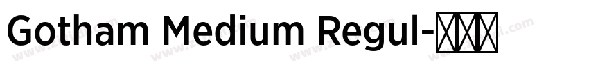 Gotham Medium Regul字体转换